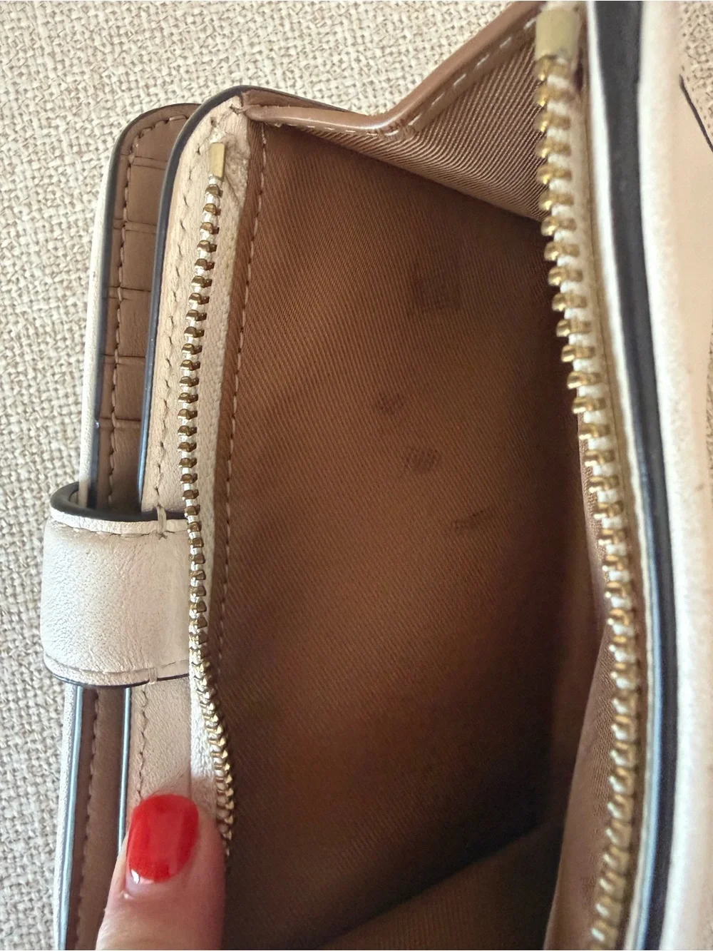 Coach Tabby Wallet in Cream - Picture 3 of 8